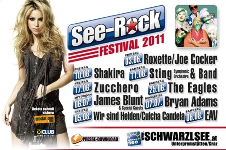 2 Tickets für das Konzert von Shakira zu gewinnen!