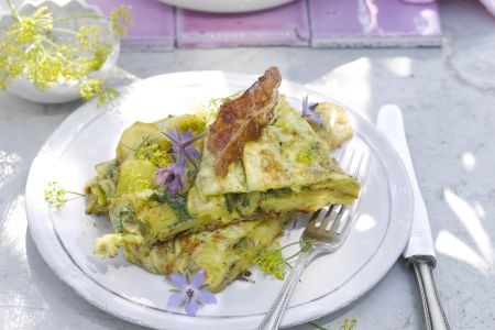 Zum Nachkochen das Bauernblüten-Omelette