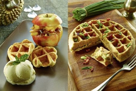 Weihnachts-Waffeln von der Meisterin