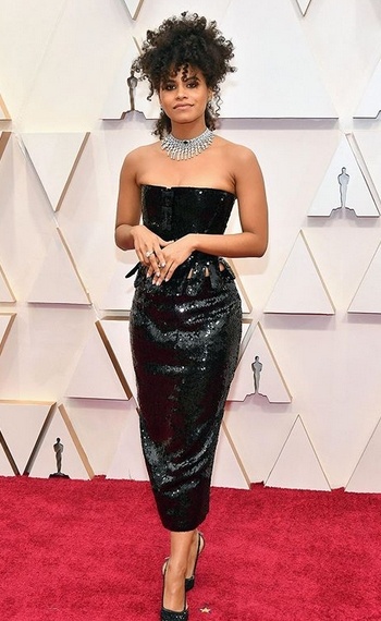 Zazie Beetz in Thom Browne